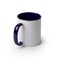 11oz Sublimation Mugs with Colored Handles & Interiors | Tazas para Sublimar, Bulk Mugs for Custom Designs & Branding | White Mugs Set of 12 or Case of 36